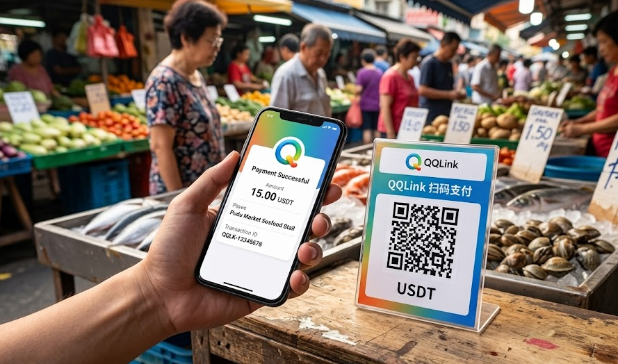 馬來西亞USDT支付新時代：QQLink掃碼買菜，讓數位資產真正走進生活