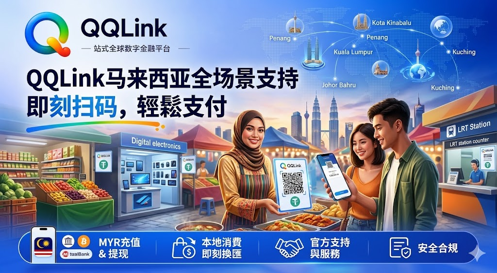 QQLink解鎖馬來西亞掃碼支付！出國旅遊用USDT一碼搞定