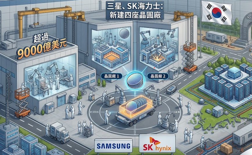 78 韓國豪砸9000億美元布局AI晶片!三星、SK海力士全力擴產