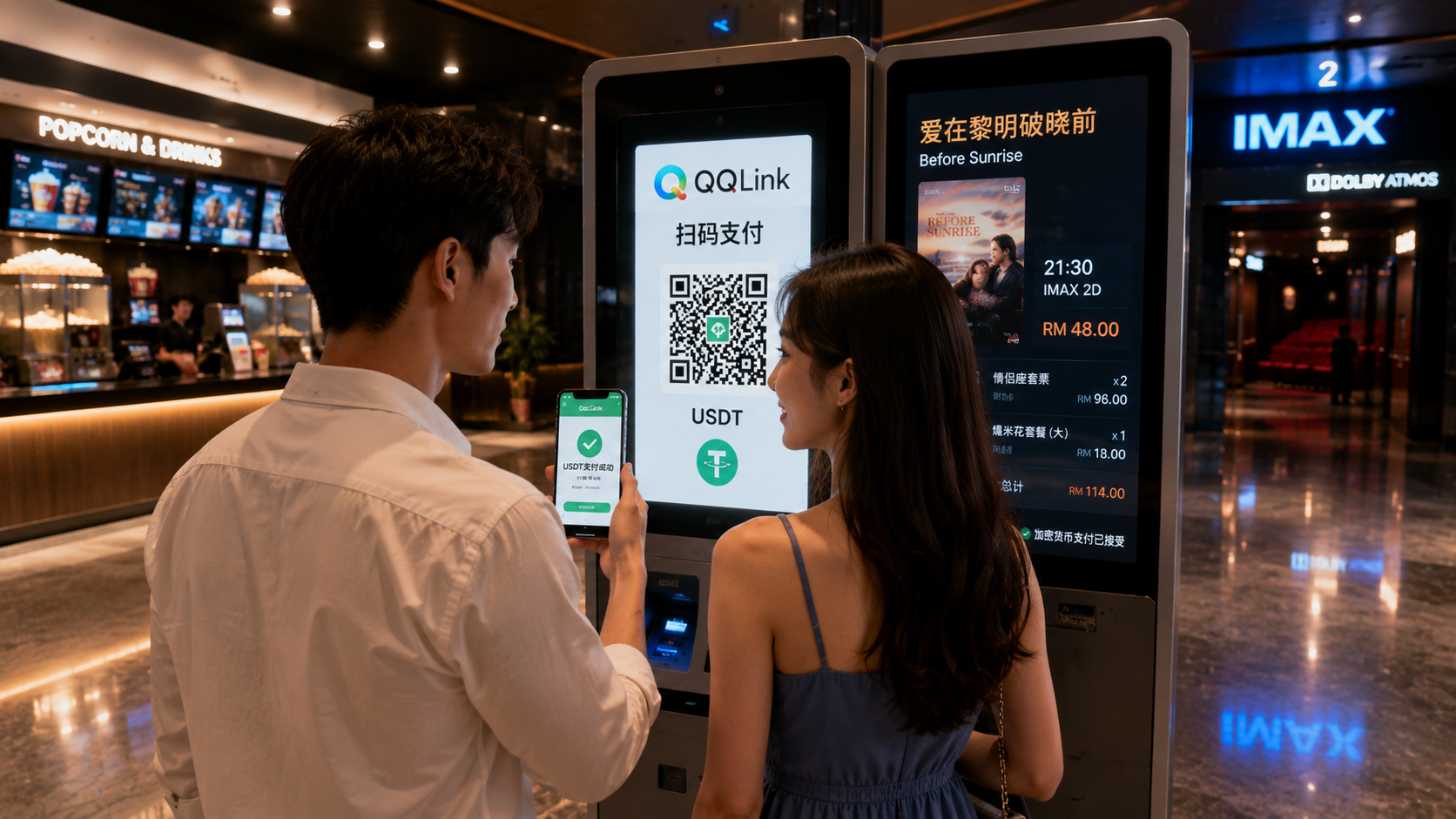 QQLink落地USDT線下掃碼支付，解決大馬華人日常消費痛點