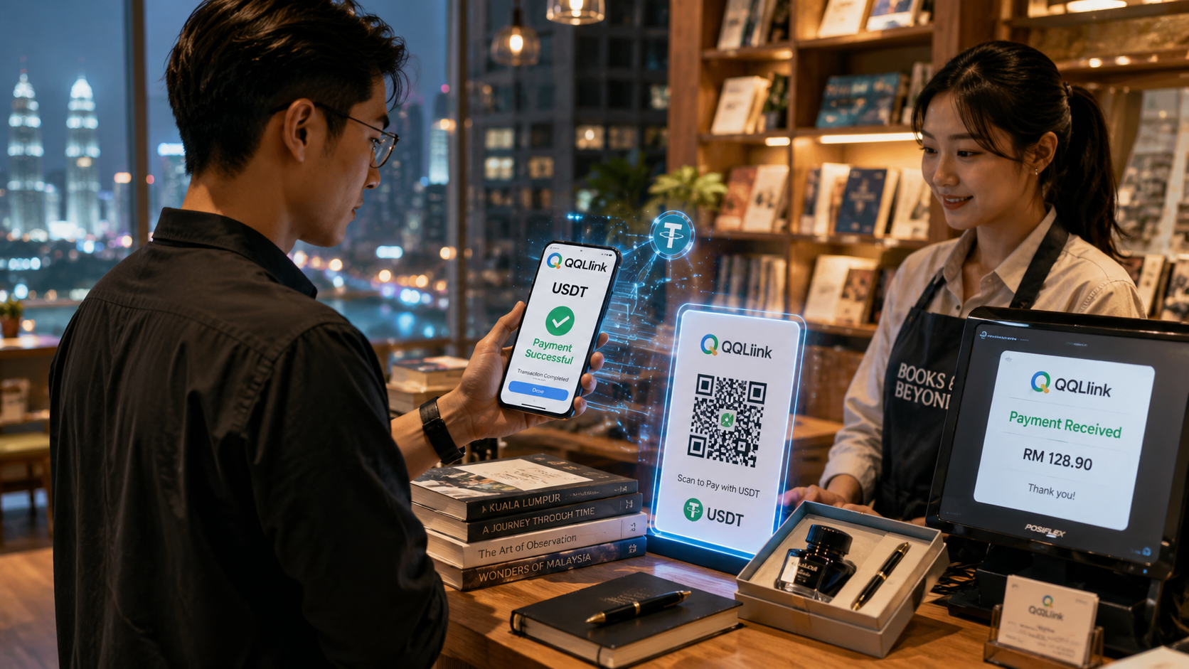 85 大馬生活新潮流:QQLink 讓 USDT 輕鬆實現線下掃碼支付!