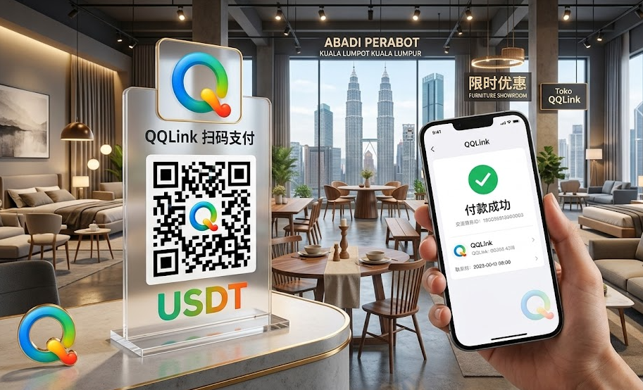 馬來西亞裝修不用換馬幣？QQLink 推出 USDT 掃碼支付新體驗