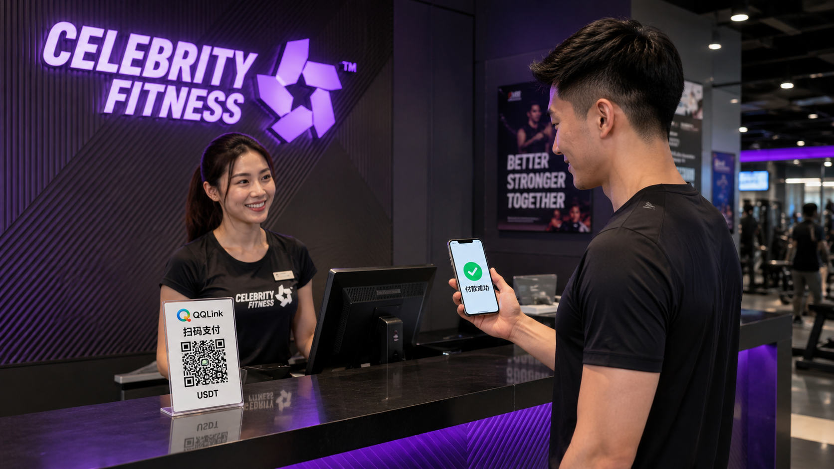 61 USDT線下支付落地健身房,QQLink開啟馬來西亞數位消費新模式