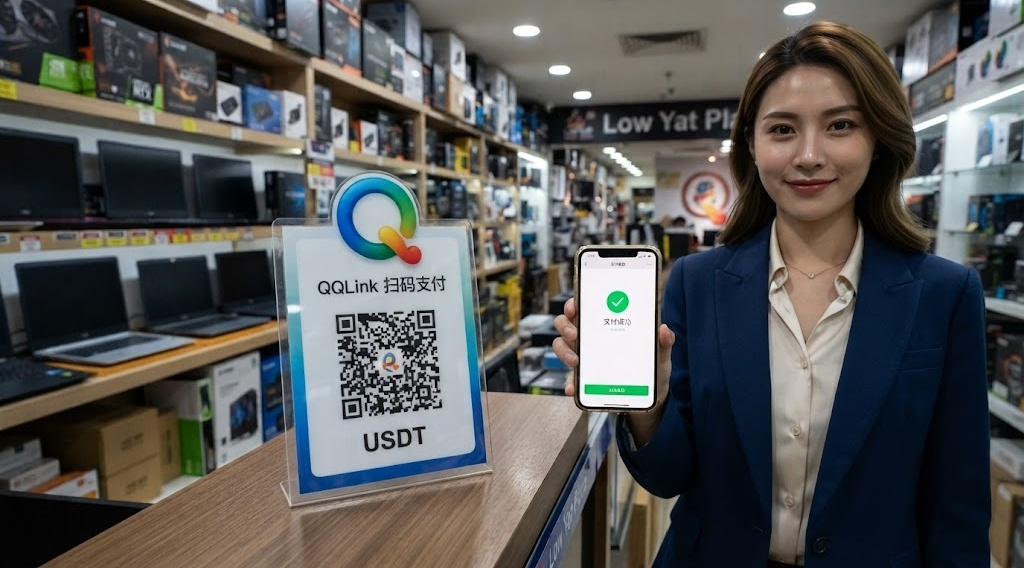 52 【神操作】大馬劉蝶廣場買筆電,用 USDT 直接掃碼?QQLink 讓你的幣秒變現!
