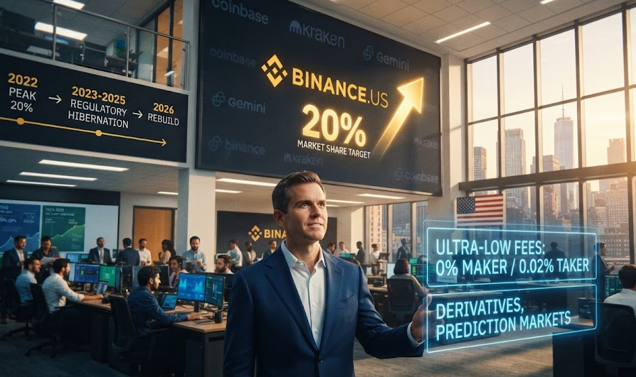 60 Binance.US重启增长计划:还能夺回20%市场份额吗?