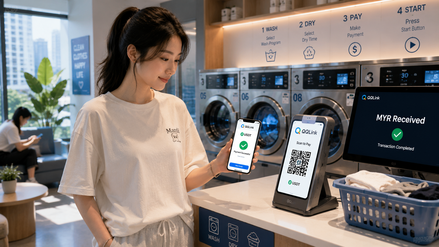 90 USDT 掃碼支付革新:QQLink 重塑馬來西亞支付生態