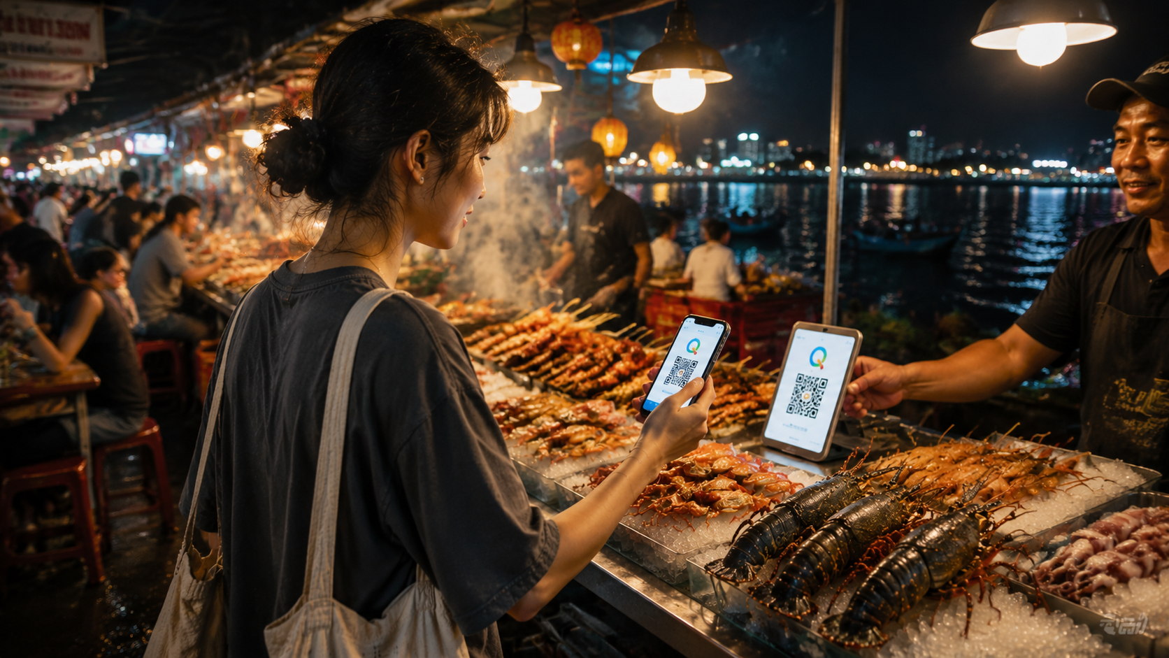 QQLink推USDT掃碼支付 芽莊海鮮排檔結帳不用換盾缩略图