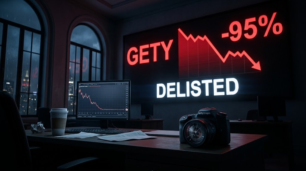 Getty Images遭紐交所下市！股價崩95% AI圖庫霸主殞落